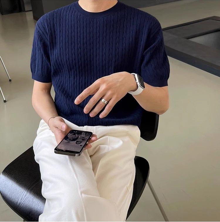 Stylish Cable Knit Fall Shirt